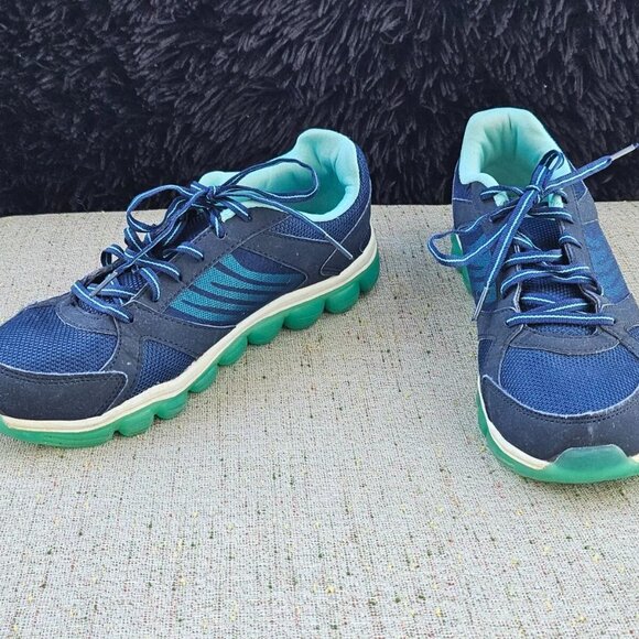 Danskin Now Women Sneaker Athletic Sport Blue Running Shoes Lace Up Size 8.5US - Picture 6 of 11